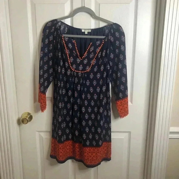 Jade xsm dress-blue/ orange - Picture 1 of 4